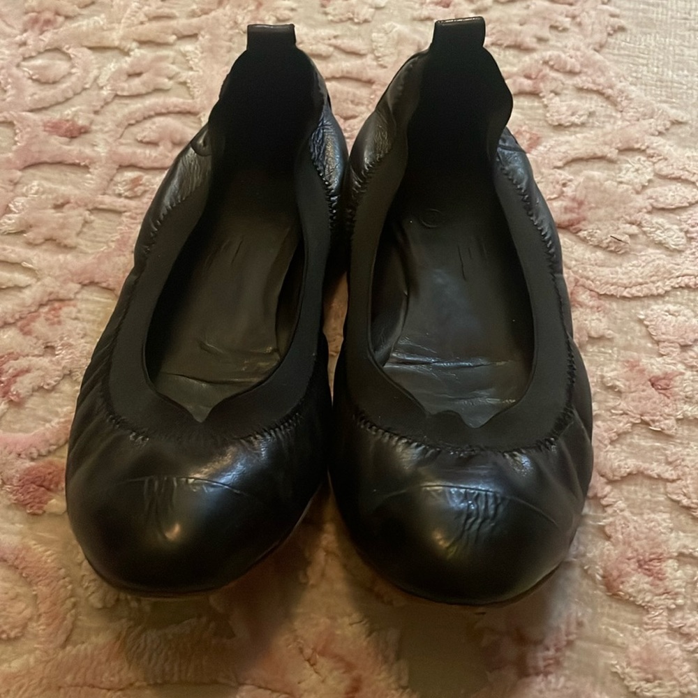 Chanel lamb skin flats